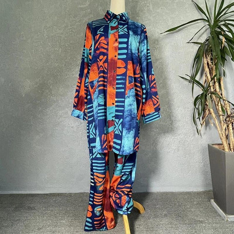 Two Piece Set African Clothing for Women-WF01677-Veeddydropshipping