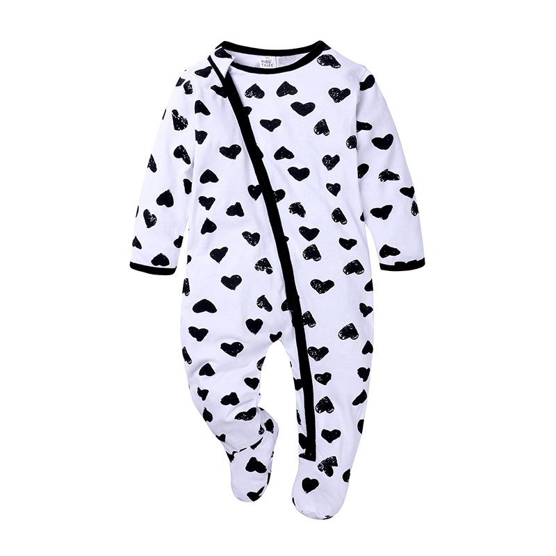 Spring Autumn Cute Baby double zipper Clothes Sleeping Pajamas Baby-Veeddydropshipping-7