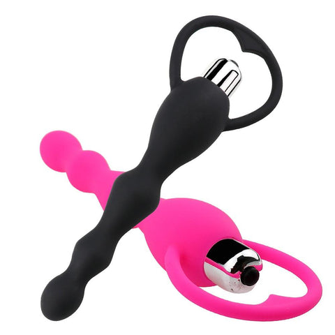 Vibrating Anal Plug Prostate Massage Soft Anal Beads Butt Plug Vibrators Sex Toys -BH01231-Veeddydropshipping