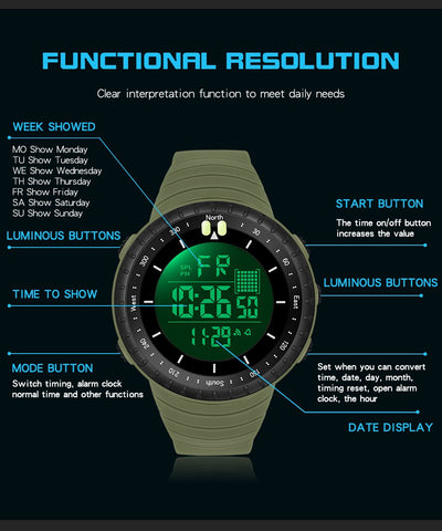 Outdoor Sport Digital Watch Men Sports Watches For men-JW00721-Veeddydropshipping