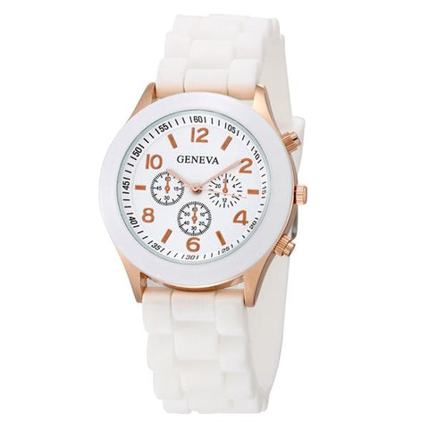 Fashion Luxury Brand Silicone Quartz Wrist Watch For Female -JW01017-Veeddydropshipping