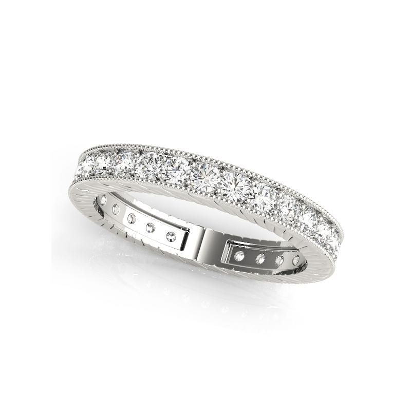 Wedding Bands 925 Sterling Silver Ring For Women  -JW00557-Veeddydropshipping