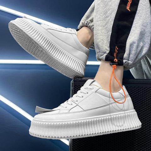 Men New Comfortable Lace Up Vulcanized Shoes-BS01421-Veeddydropshipping