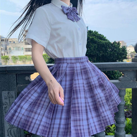 Japanese Jk Uniform Pleated Skirt Girl-WF00005-Veeddydropshipping