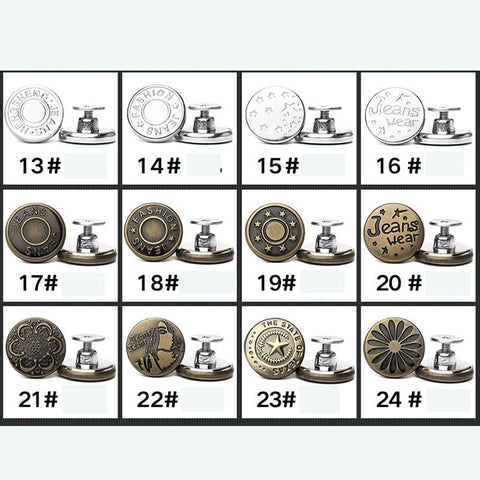 Screw Bronze Metal Buttons for Clothing Pants-HA00023-Veeddydropshipping