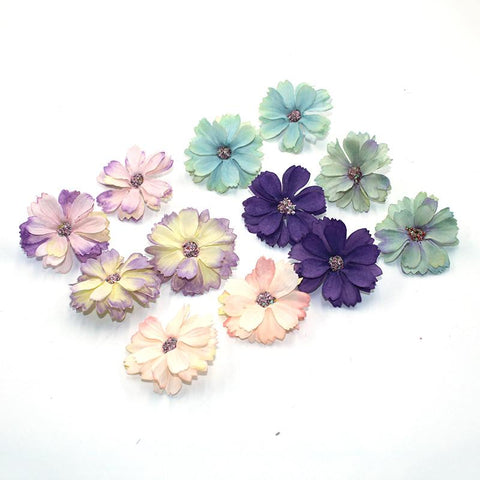 daisy flower head mini silk artificial flower decoration-HA00647-Veeddydropshipping