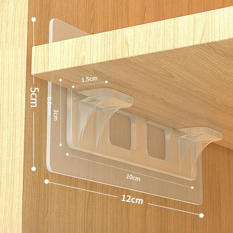 Shelf Support Punch Free Pegs Closet Cabinet-HA00852-Veeddydropshipping