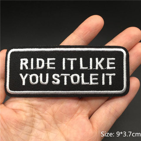 Slogan Embroidery Patch for Clothes-HA00013-Veeddydropshipping
