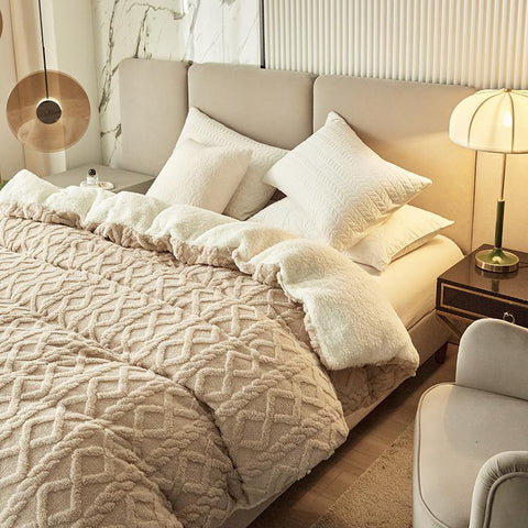 Wool Blanket Double Layer Thickening Blanket-HA00576-Veeddydropshipping