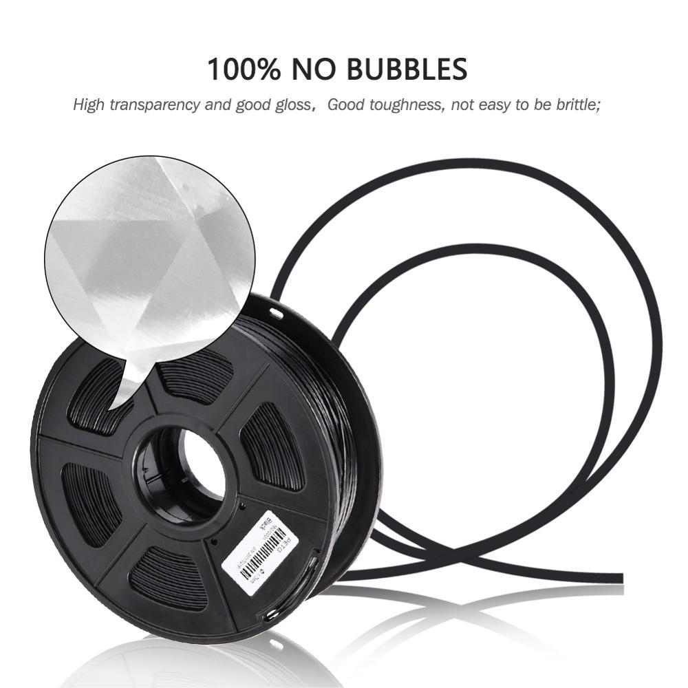 1.75mm+/-0.02mm 1KG 3D Print Refills 100% No Bubble PLA Materials Filament High Strength -Veeddydropshipping