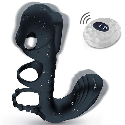 Penis Sleeve Cock Vibrator Massage Delay Ejaculation Ring Male Masturbator -BH01244-Veeddydropshipping