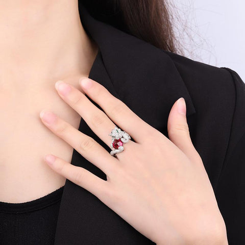 Charms Trend Personality Animal Leopard Ring  -JW00423-Veeddydropshipping
