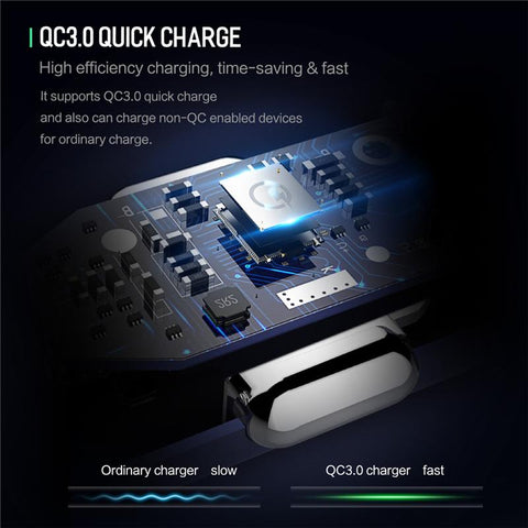 QC 3.0 Metal Dual USB Phone Car Charger LED Digital-PA01136-Veeddydropshipping