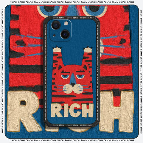 New Beckoning Tiger Phone Case For iPhone 13 12 11 Pro Max Mini X XS XR 7 8 Plus-PA00192-Veeddydropshipping