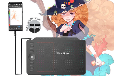 Drawing Graphic Tablet with 8 Express Keys-CO00255-Veeddydropshipping