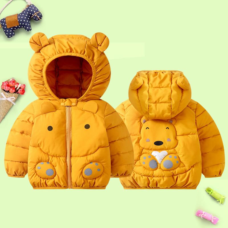 Baby Girls Winter Clothes Kids Ear Hoodie Coats-Veeddydropshipping