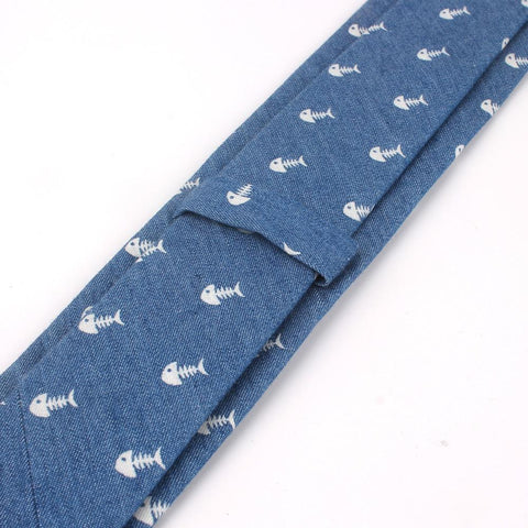 Denim Suits Slim Neck Ties-WF01137-Veeddydropshipping
