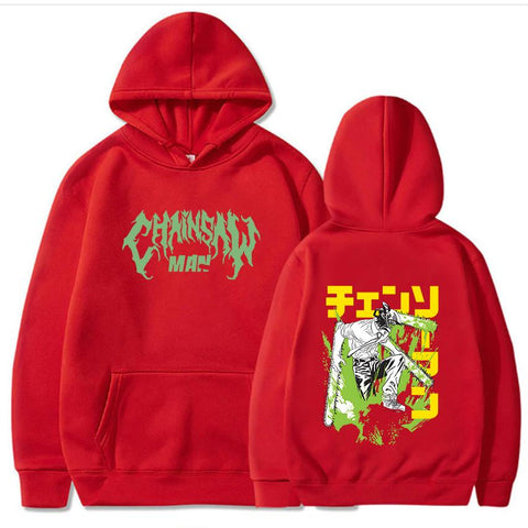 Chainsaw Man Hoodies Aki Hayakawa Winter Hooded Sweatshirts Long Sleeve-TB01319-Veeddydropshipping
