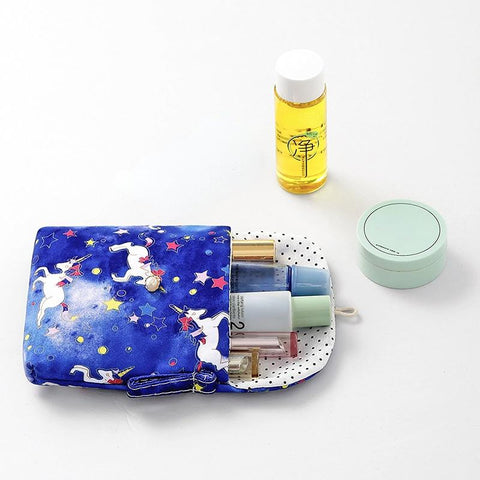 Women Small Cosmetic Bag Set Zipper Girls Mini Sanitary Napkins Makeup Lipstick Travel-PA00917-Veeddydropshipping