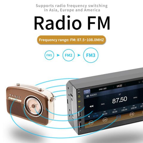 X2S 2Din Car Stereo Radio For CarPlay Android Auto 7-inch Touch-AM00652-Veeddydropshipping