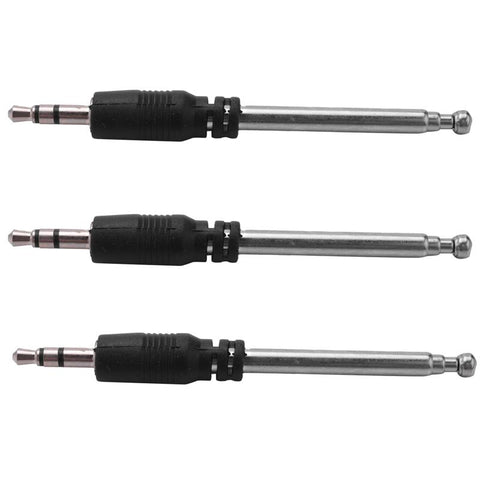 3X Radio Antenna 3.5mm 4 Sections Telescopic FM Antenna Radio for Mobile -CE01029-Veeddydropshipping