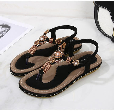 Casual Shoes Bead Slip On Sandalias Sexy Flip-Flop Ladies Shoes-BS00800-Veeddydropshipping