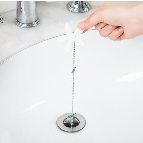 Flower Chain Sewer Hair Sink Pipe Cleaning Hook-HA01042-Veeddydropshipping