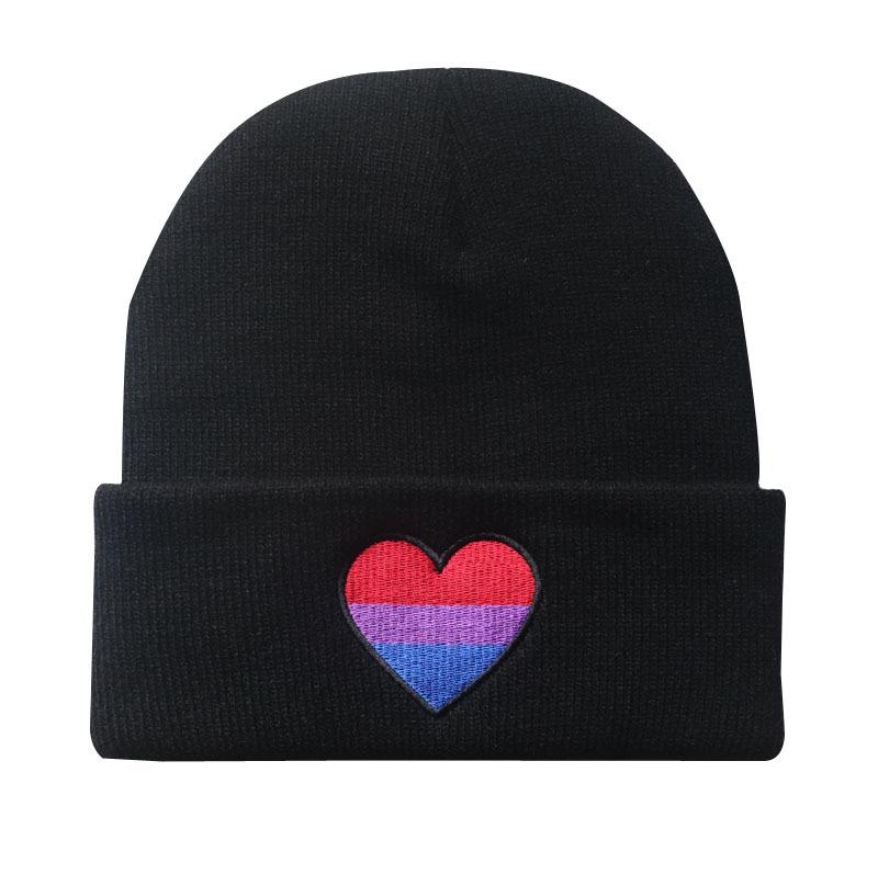 Embroidery Knitted Hat Winter Autumn Pride Beanie-Veeddydropshipping