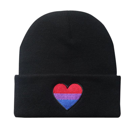 Embroidery Knitted Hat Winter Autumn Pride Beanie-Veeddydropshipping