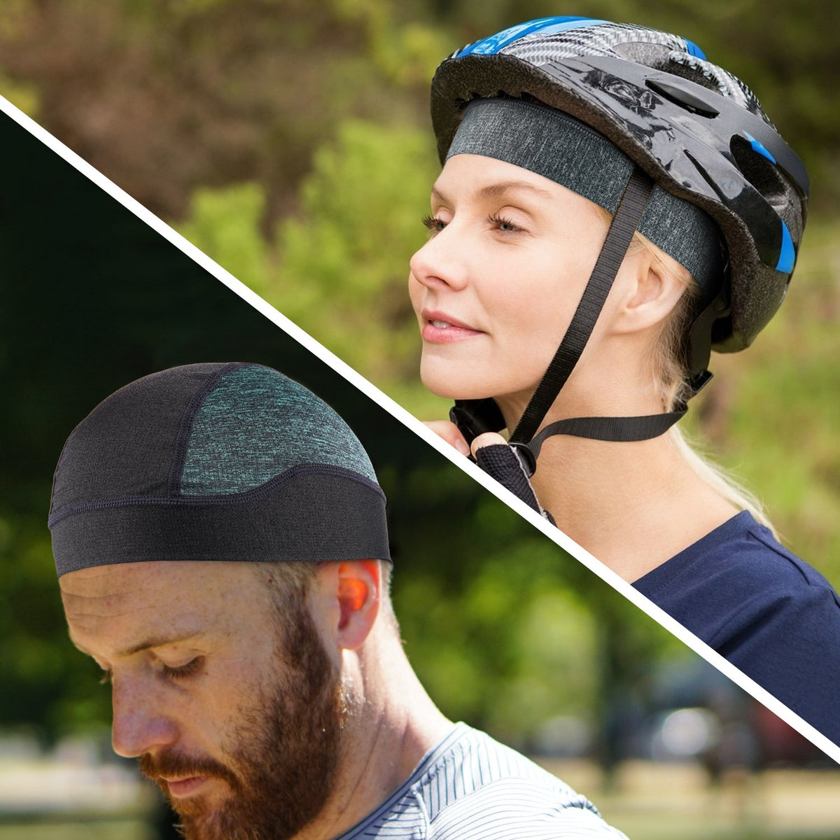 Men Cycling Hat Bike Bicycle Sport Running Caps Riding Baseball Beanie Hat Helmet -OS01055-Veeddydropshipping