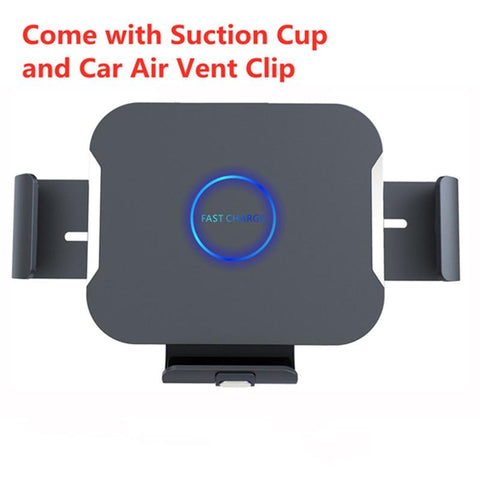 15W Car Wireless Charger Dual Coil Phone Holder For Samsung Galaxy-PA01068-Veeddydropshipping