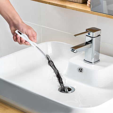 Dredging Brush Bathroom Hair Sewer Sink Cleaning Brush-HA01092-Veeddydropshipping