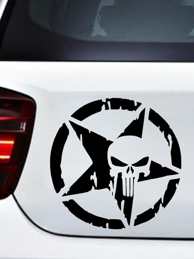 13cm /18cm /23cm Waterproof Personality Punisher Five-star Skeleton PVC-AM00071-Veeddydropshipping