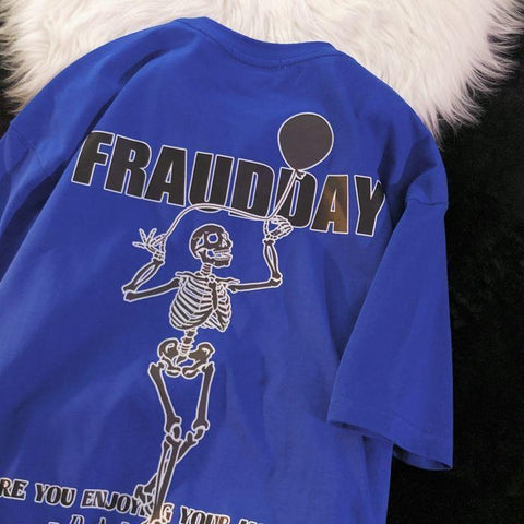 hiphop soda skull man short sleeved t-shirt male-MF00061-Veeddydropshipping