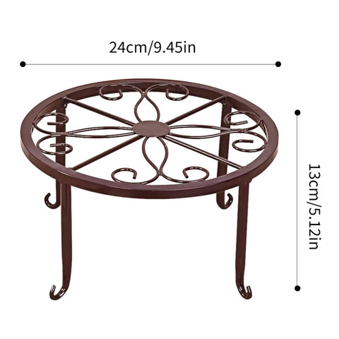 Iron Flower Rack Floor Houseplant Stand-HA01745-Veeddydropshipping