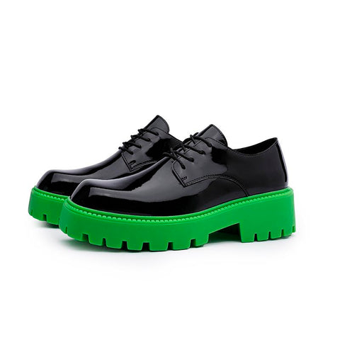 Lovers Chunky Shoes Spring Lace-Up Thick Bottom Student-BS01366-Veeddydropshipping