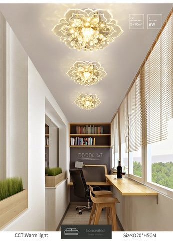 LED Crystal Ceiling Light Aisle Luxury-TI00285-Veeddydropshipping