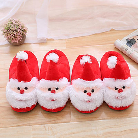Lovely Girls Shoes Men Slip On Xmas Red Shoes Winter-BS01181-Veeddydropshipping
