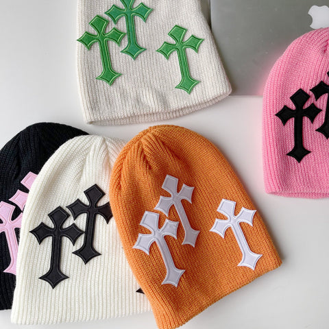 Christian Cross Beanie Acrylic Beanies Ski-Veeddydropshipping