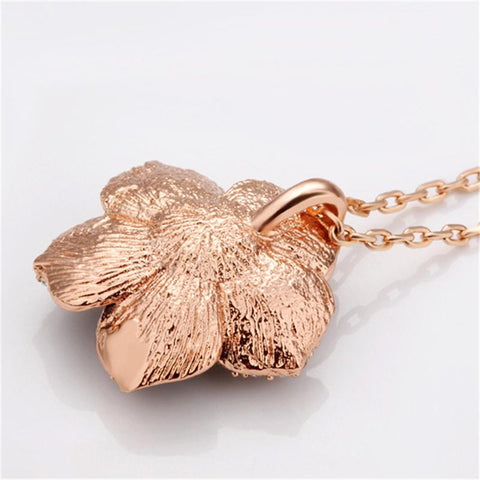 Fashion  Enamel Rose Gold Color Black Bridal Jewelry Sets -JW00349-Veeddydropshipping