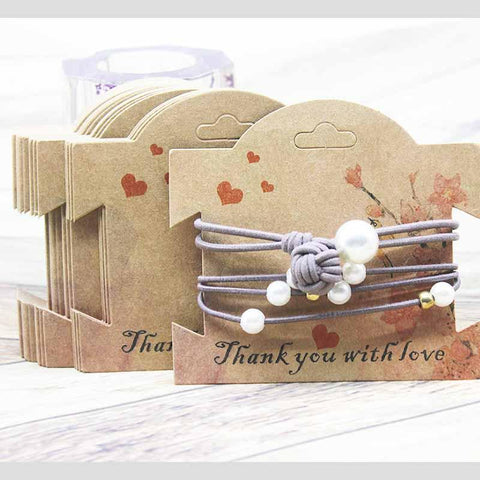 Hair Clip Cards Hair Accessories Jewelry Display Card -JW01659-Veeddydropshipping