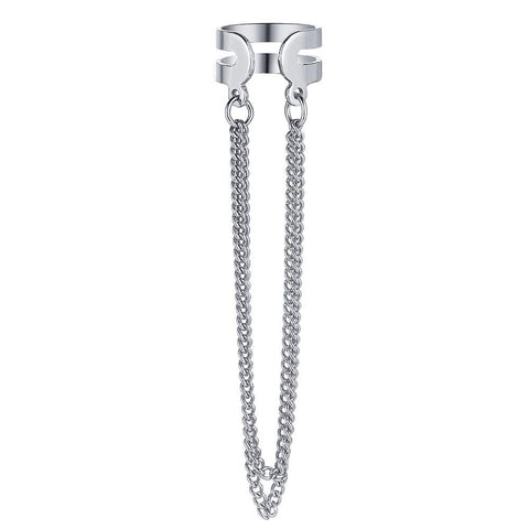 Long Tassel Ear Cuff No Piercing Hook Clip Earrings for Women Simple -JW01433-Veeddydropshipping