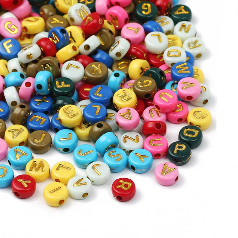 Mixed Letter Acrylic Jewelry Beads Making Necklace Brac elet DIY-JW01465-Veeddydropshipping