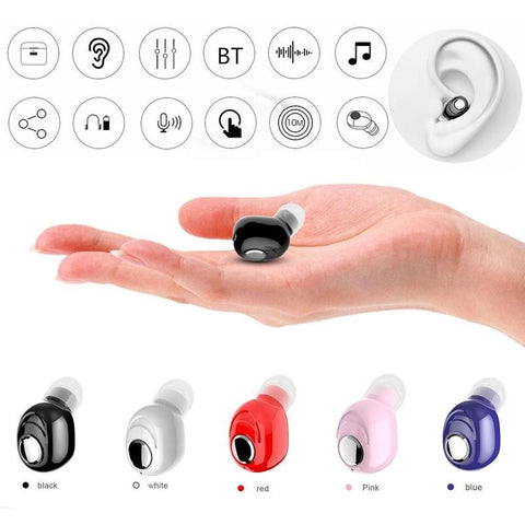 Mini In-Ear 5.0 Bluetooth Earphone HiFi Wireless Headset With Mic Sports -CE01250-Veeddydropshipping