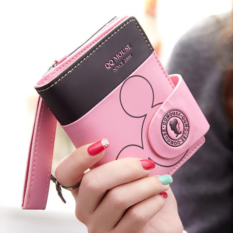 Fashion Hasp Zipper Coin Pocket Women&#39;s PU Leather Purse-BS00210-Veeddydropshipping