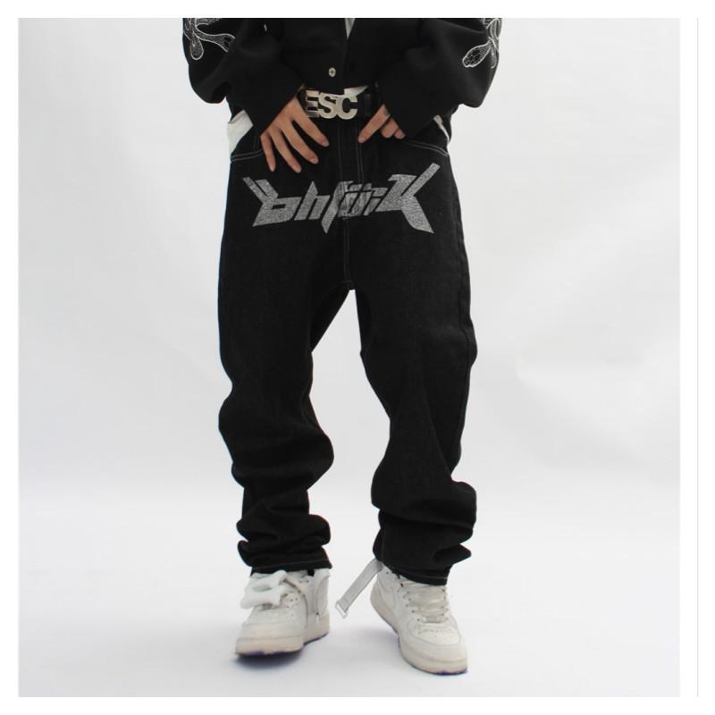 jeans y2k American street retro mid-waist fashion-MF00647-Veeddydropshipping