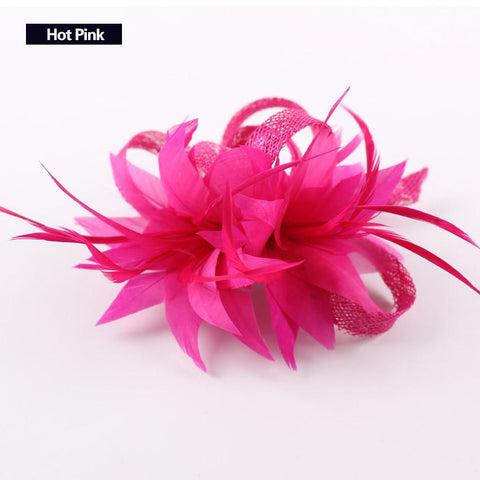 Hat Cocktail Brooch Wedding Headpiece Church Headwear  -JW00501-Veeddydropshipping