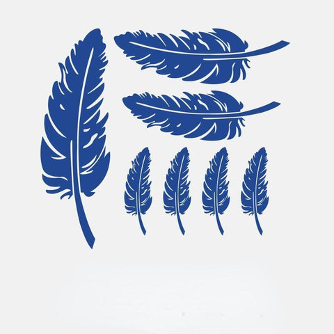 Feather Leaves Personality Car Decal Creative Bumper Sticker-AM00825-Veeddydropshipping