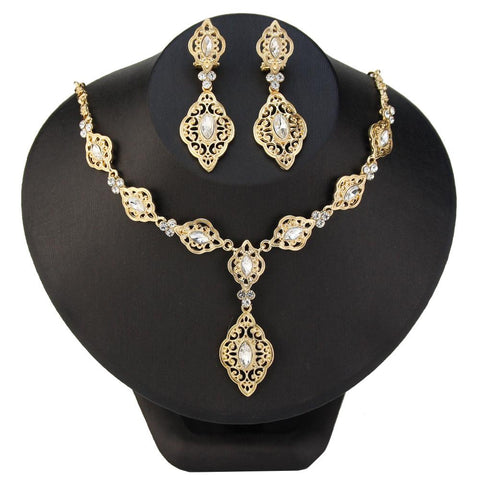 Jewelry Sets Morocco Style Earring Necklace Set  -JW00351-Veeddydropshipping