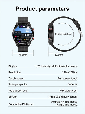 Music Player Man Watch Sports Waterproof Luxury Smartwatch-JW00850-Veeddydropshipping